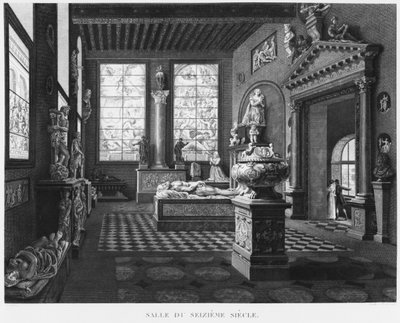 The 16th Century Room, Musee des Monuments Francais, Paris, illustration from 